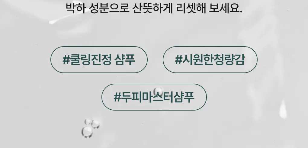 [성분천재/떡짐샴푸] 청미정 박하 쿨 샴푸 500ml (단품/기획) 상세페이지 11